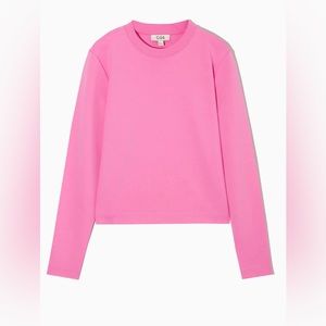 COS heavy cotton top - long sleeve, size Small